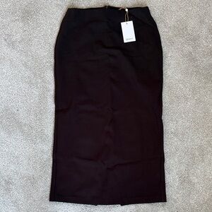 Elegant Brown Pencil Skirt